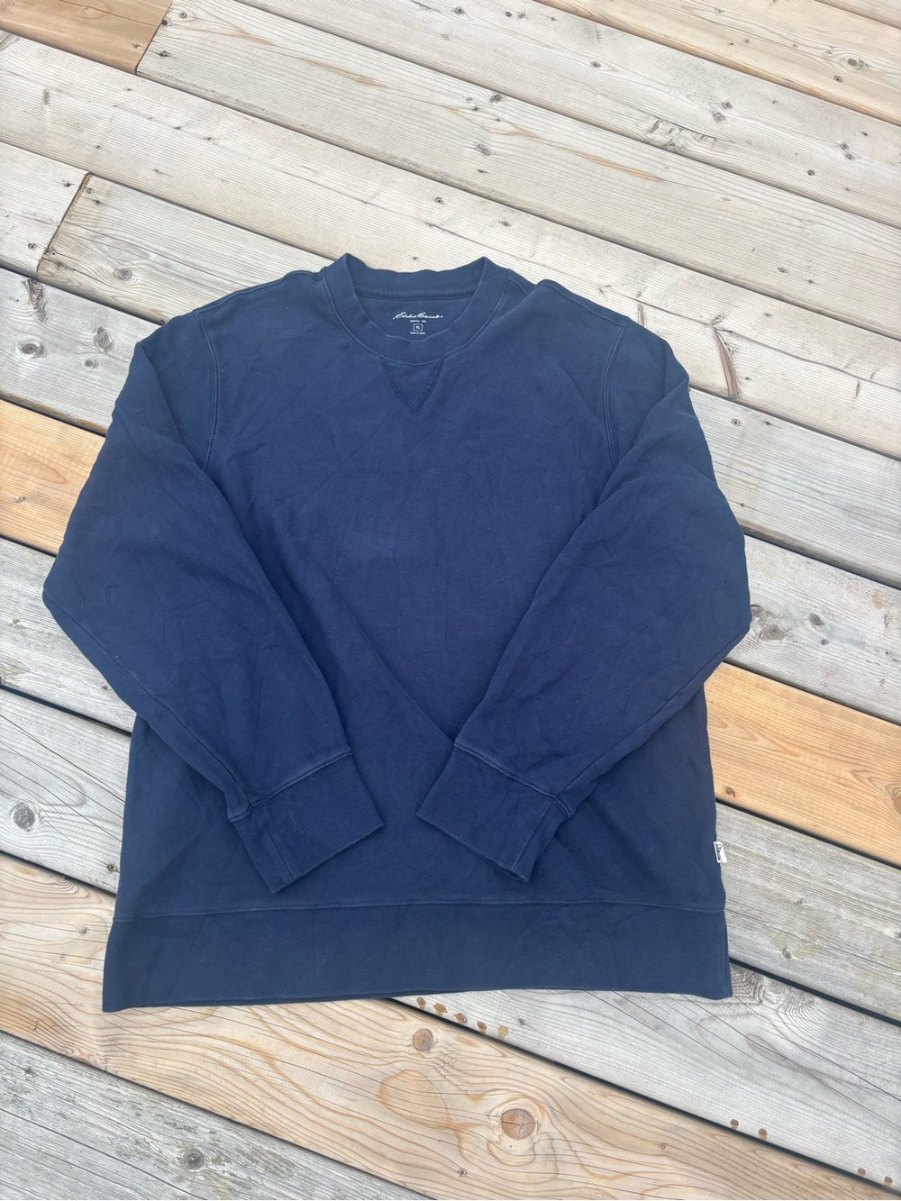 Eddie Bauer Navy Crewneck Sweatshirt - Men